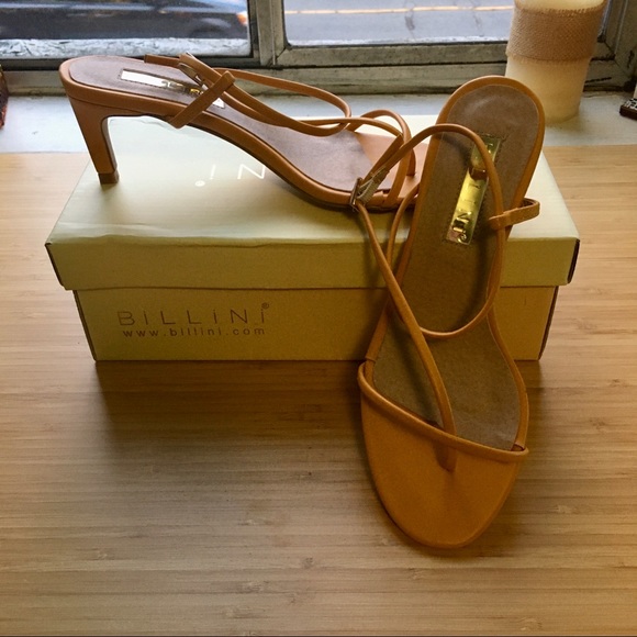 BILLINI Vegan Strappy Kitten Heels - Spice (5) NWT - Picture 15 of 16